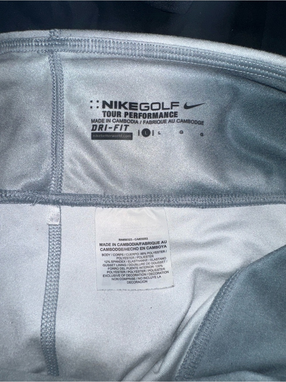 Nike Gray Tie-Dye Capri Leggings - Picture 3 of 3